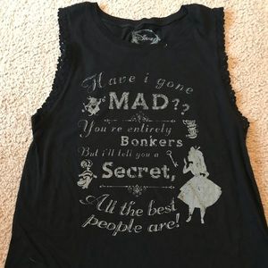 Sleeveless Disney Alice in Wonderland Shirt